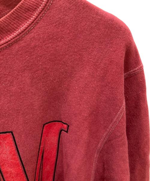Champion（チャンピオン）Champion (チャンピオン) 90S 後染BSMプリントスウェット レッド サイズ:XXLの古着・服飾アイテム