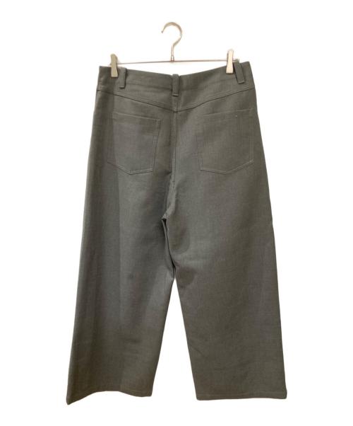 NFAI（エヌエフエーアイ）NFAI (エヌエフエーアイ) ワイドスラックス グレー サイズ:Lの古着・服飾アイテム