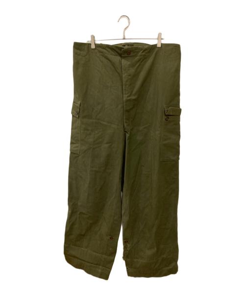 オランダ軍（オランダグン）オランダ軍 (オランダグン) 50S ダブルフェイスカーゴパンツ オリーブ サイズ:表記98×85の古着・服飾アイテム