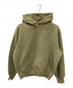 SUPREMEシュプリーム）の古着「satin applique hooded sweatshirt」｜オリーブ