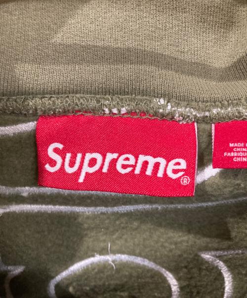 SUPREME（シュプリーム）SUPREME (シュプリーム) satin applique hooded sweatshirt オリーブ サイズ:Sの古着・服飾アイテム