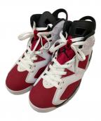 NIKEナイキ）の古着「AIR JORDAN 6 RETRO CARMINE」｜レッド×ホワイト
