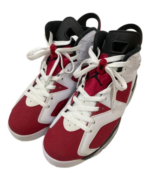 NIKE（ナイキ）NIKE (ナイキ) AIR JORDAN 6 RETRO CARMINE レッド×ホワイト サイズ:26cmの古着・服飾アイテム