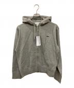 LACOSTEラコステ）の古着「プレミアムコットン ジップ スウェット パーカー」｜グレー