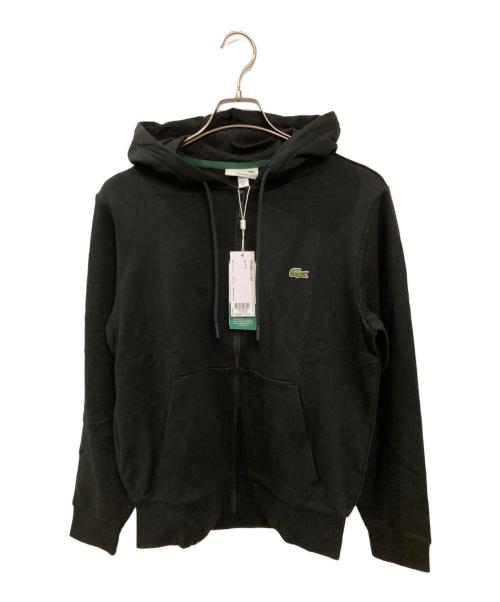 LACOSTE（ラコステ）LACOSTE (ラコステ) オーガニックコットンジップスウェットシャツ ブラック サイズ:3 未使用品の古着・服飾アイテム