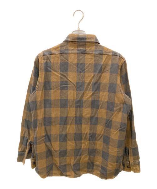 WOOLRICH（ウールリッチ）WOOLRICH (ウールリッチ) ロングスリーブオーセンティックフランネルシャツ ブラウン サイズ:Mの古着・服飾アイテム