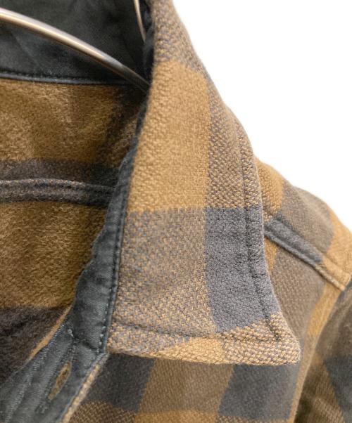 WOOLRICH（ウールリッチ）WOOLRICH (ウールリッチ) ロングスリーブオーセンティックフランネルシャツ ブラウン サイズ:Mの古着・服飾アイテム