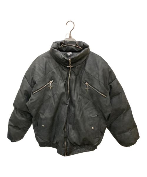 SKATE PARK（スケートパーク）SKATE PARK (スケートパーク) エコレザー中綿ブルゾン ブラック サイズ:Mの古着・服飾アイテム