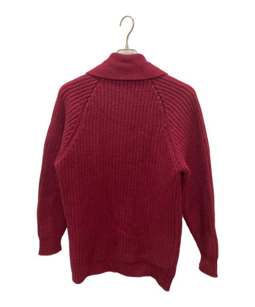 ALAN PAINE（アランペイン）ALAN PAINE (アランペイン) 古着カシミヤショールカラーカーディガン レッド サイズ:40/102の古着・服飾アイテム