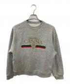 Americana×MUSE de Deuxieme Classeアメリカーナ×ミューズ ドゥーズィエム クラス）の古着「別注CANNAスウェット」｜グレー