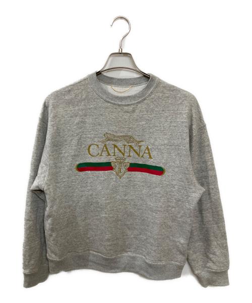 Americana（アメリカーナ）Americana (アメリカーナ) MUSE de Deuxieme Classe (ミューズ ドゥーズィエム クラス) 別注CANNAスウェット グレー サイズ:FREEの古着・服飾アイテム