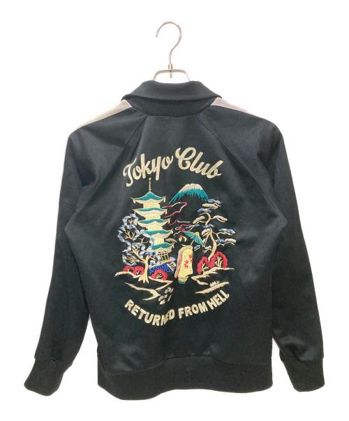 Clover Leaf（クローバーリーフ）Clover Leaf (クローバーリーフ) 刺繍ジャージ ブラック サイズ:Sの古着・服飾アイテム