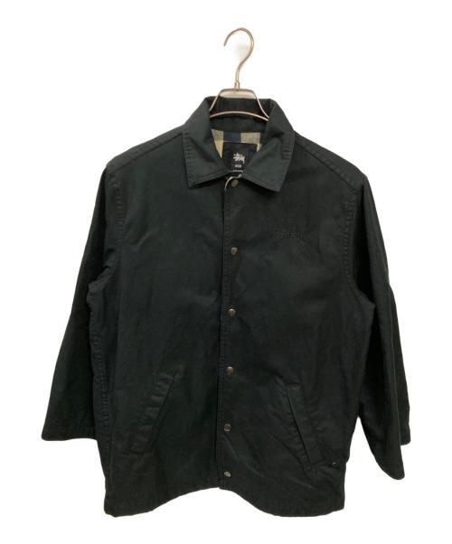stussy（ステューシー）stussy (ステューシー) 裏ブランケットコーチジャケット ブラック サイズ:Mの古着・服飾アイテム