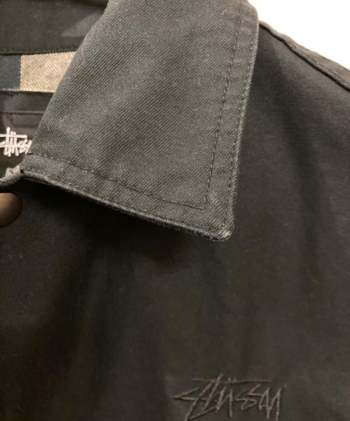 stussy（ステューシー）stussy (ステューシー) 裏ブランケットコーチジャケット ブラック サイズ:Mの古着・服飾アイテム