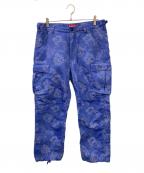 SUPREMEシュプリーム）の古着「Floral Tapestry Cargo Pant」｜ブルー