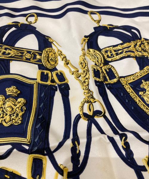 HERMES（エルメス）HERMES (エルメス) ブリッド・ドゥ・ガラ・式典用馬勒 カレ40 スカーフ ネイビー サイズ:不明(実寸サイズをご確認ください)の古着・服飾アイテム