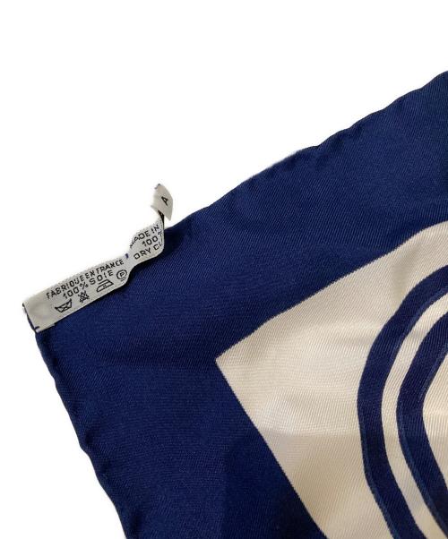 HERMES（エルメス）HERMES (エルメス) ブリッド・ドゥ・ガラ・式典用馬勒 カレ40 スカーフ ネイビー サイズ:不明(実寸サイズをご確認ください)の古着・服飾アイテム