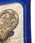 中古・古着 HERMES (エルメス) グラン・アパラ・盛装の馬 カレ90 スカーフ ホワイト×ブルー サイズ:不明(実寸サイズをご確認ください)：10000円