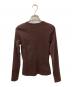 FLORE FLORE (フローレ フローレ) JESS LONGSLEEVE Tシャツ / ヘンリーネックカットソー ブラウン サイズ:S：10000円
