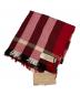BURBERRY LONDON（バーバリーロンドン）の古着「カシミヤ混ウールチェックストール」｜レッド