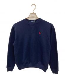 POLO RALPH LAUREN（ポロ・ラルフローレン）の古着「刺繍スウェット」｜ネイビー