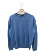 POLO RALPH LAURENポロ・ラルフローレン）の古着「クルーネックニット」｜ブルー