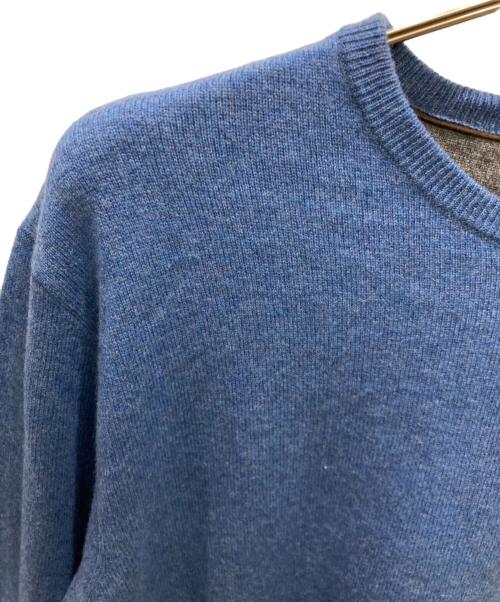 POLO RALPH LAUREN（ポロ・ラルフローレン）POLO RALPH LAUREN (ポロ・ラルフローレン) クルーネックニット ブルー サイズ:Lの古着・服飾アイテム
