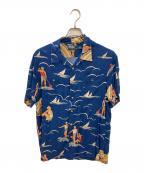 POLO RALPH LAURENポロ・ラルフローレン）の古着「レーヨンシャツ」｜ブルー