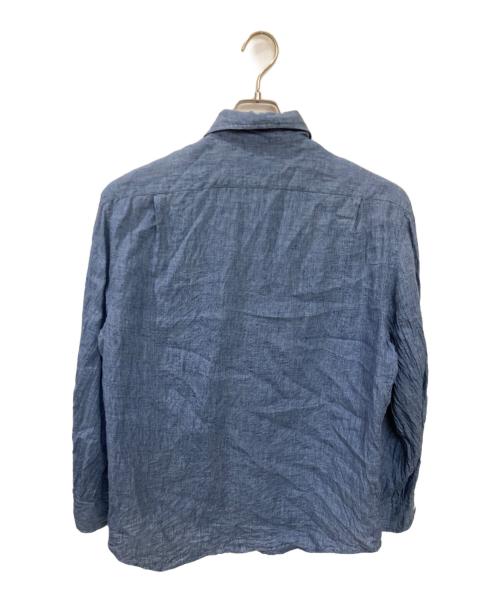 RALPH LAUREN Purple Label（ラルフ ローレン パープル レーベル）RALPH LAUREN Purple Label (ラルフ ローレン パープル レーベル) リネンシャツ ブルー サイズ:Lの古着・服飾アイテム