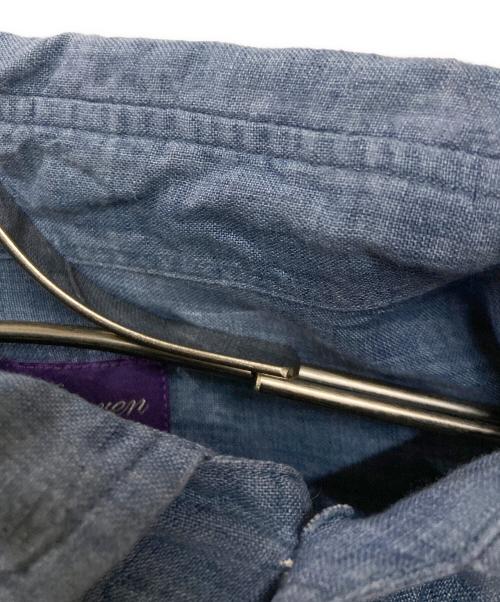 RALPH LAUREN Purple Label（ラルフ ローレン パープル レーベル）RALPH LAUREN Purple Label (ラルフ ローレン パープル レーベル) リネンシャツ ブルー サイズ:Lの古着・服飾アイテム