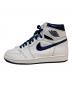 NIKE (ナイキ) AIR JORDAN 1 RETRO HIGH OG METALLIC NAVY ホワイト サイズ:26cm：10000円