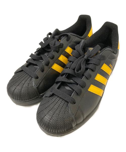 adidas（アディダス）adidas (アディダス) スーパースターII / Superstar II ブラック×イエロー サイズ:28.5cmの古着・服飾アイテム