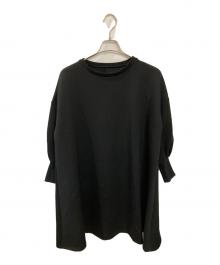 BEARDSLEY（ビアズリー）の古着「袖パフダンボールワンピース」｜ブラック