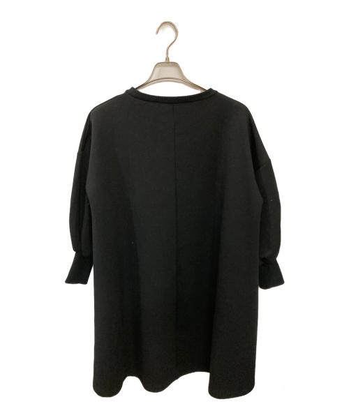 BEARDSLEY（ビアズリー）BEARDSLEY (ビアズリー) 袖パフダンボールワンピース ブラック サイズ:Freeの古着・服飾アイテム