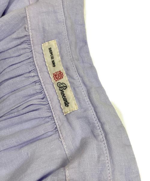 BROCANTE（ブロカント）BROCANTE (ブロカント) リネンキャンバスグランシャツ パープル サイズ:2の古着・服飾アイテム