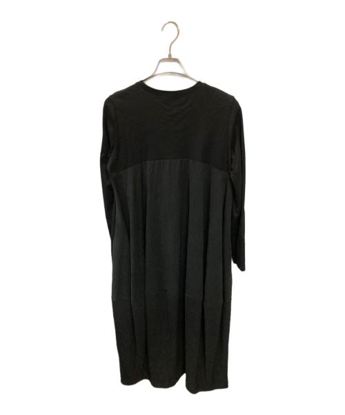 BEARDSLEY（ビアズリー）BEARDSLEY (ビアズリー) 切替ジャガードロングワンピース ブラック サイズ:2の古着・服飾アイテム