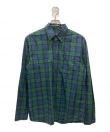 FRED PERRY（フレッドペリー）の古着「ブラックウォッチシャツ」｜グリーン×ネイビー