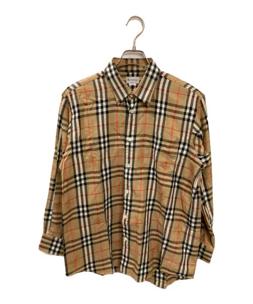 Burberry's（バーバリー）Burberry's (バーバリー) ヴィンテージノヴァチェックシャツ ブラウン サイズ:Lの古着・服飾アイテム