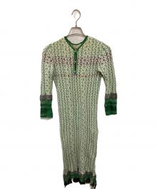 Mame Kurogouchi（マメクロゴウチ）の古着「ニットドレス」｜グリーン