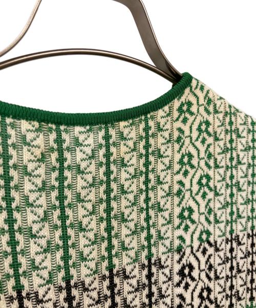 Mame Kurogouchi（マメクロゴウチ）Mame Kurogouchi (マメクロゴウチ) ニットドレス グリーン サイズ:1の古着・服飾アイテム