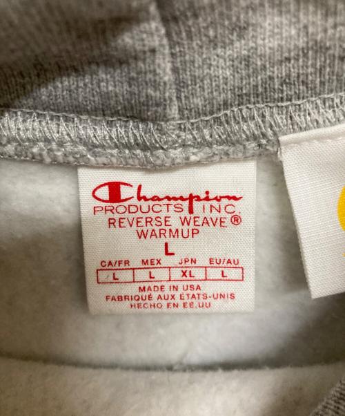 Champion REVERSE WEAVE（チャンピオン リバース ウィーブ）Champion REVERSE WEAVE (チャンピオン リバース ウィーブ) HOODED SWEAT SHIRT グレー サイズ:Lの古着・服飾アイテム