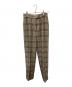 MaxMara（マックスマーラ）の古着「ウールチェックパンツ」｜ブラウン