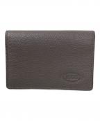 TOD'Sトッズ）の古着「レザーカードケース」｜グレー