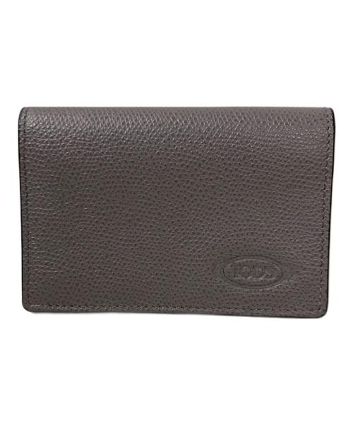 TOD'S（トッズ）TOD'S (トッズ) レザーカードケース グレー サイズ:不明(実寸サイズをご確認ください)の古着・服飾アイテム