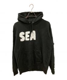 WIND AND SEA（ウィンダンシー）の古着「ナイジェル グラフ コットン ロゴ パーカー」｜ブラック