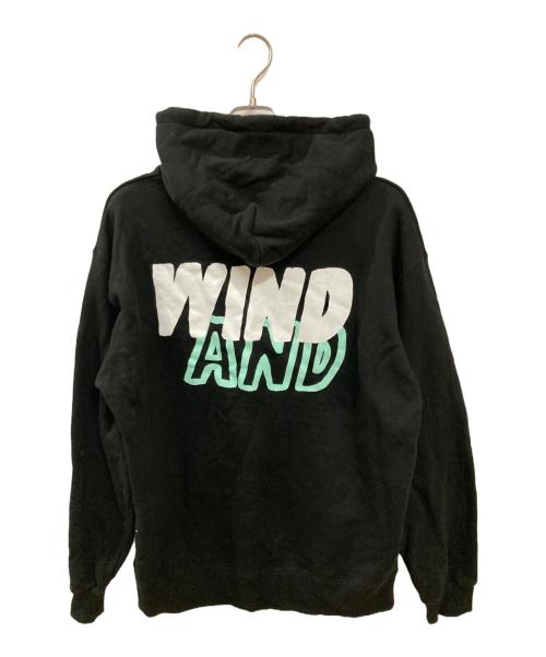 WIND AND SEA（ウィンダンシー）WIND AND SEA (ウィンダンシー) ナイジェル グラフ コットン ロゴ パーカー ブラック サイズ:Lの古着・服飾アイテム
