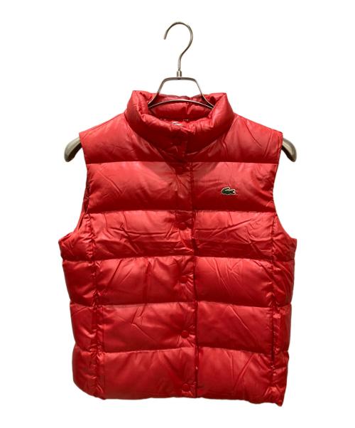 LACOSTE（ラコステ）LACOSTE (ラコステ) ダウンベスト レッド サイズ:42の古着・服飾アイテム