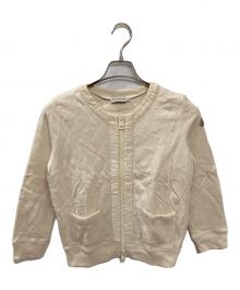 MONCLER（モンクレール）の古着「キルティングスウェットジャケット」｜ベージュ