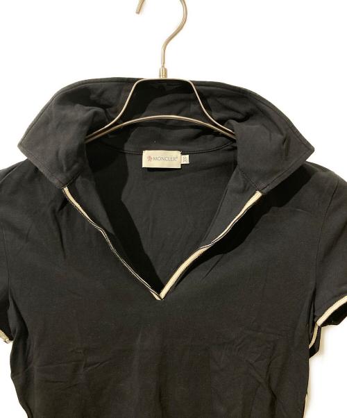 MONCLER（モンクレール）MONCLER (モンクレール) 襟付きスキッパーカットソー ブラック サイズ:XSの古着・服飾アイテム