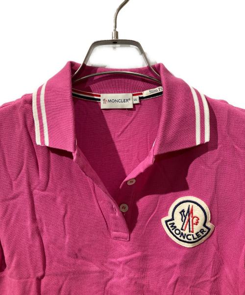 MONCLER（モンクレール）MONCLER (モンクレール) ポロシャツ ピンク サイズ:Sの古着・服飾アイテム